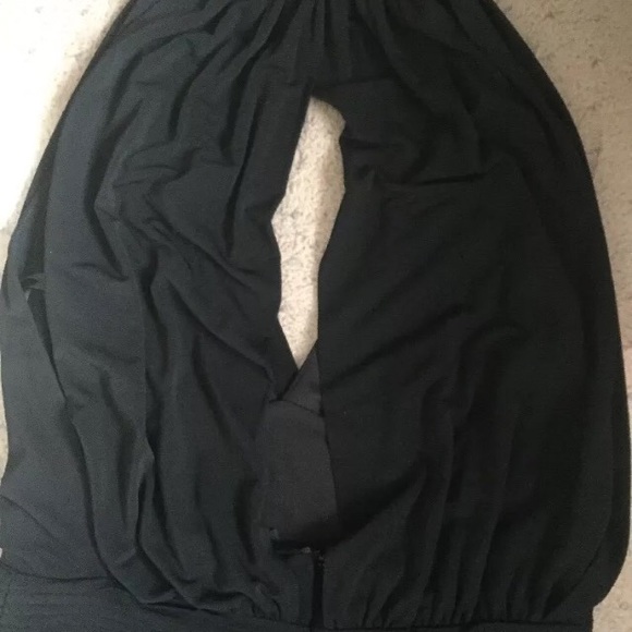 BCBG Maxazria M plunging open back black dress - Picture 4 of 8